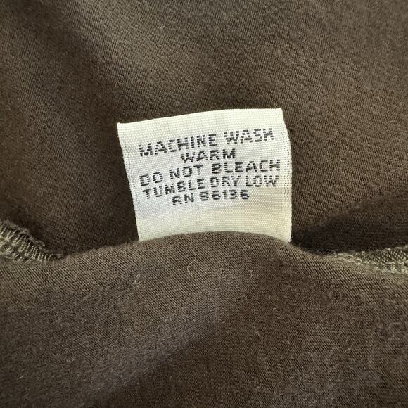 Bryn Walker Womens Rayon/Spandex Brown Wrap Top Sz Small Minimalist Contemporary - Picture 7 of 7